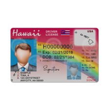HAWAII DRIVER LICENSE PHOTOSHOP TEMPLATE