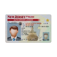 NEW JERSEY NEW DRIVER LICENSE PSD TEMPLATE