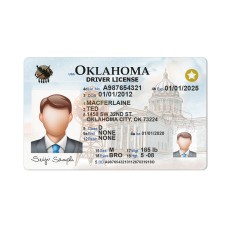 Oklahoma driver license Psd Template New