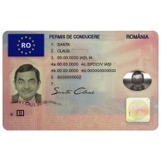 ROMANIA DRIVER LICENSE EDITABLE PSD TEMPLATE
