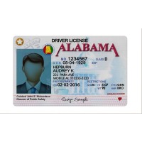Alabama of USA driving license psd template