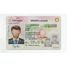 Georgia driving licence psd template all font