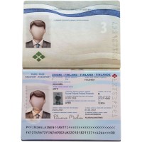 Finland passport fake psd template editable / Suomen passin väärennetty psd-malli muokattavissa