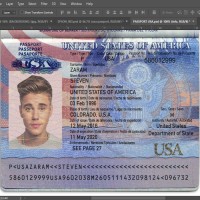 USA Editable PSD Passport Template